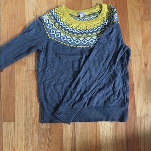 Merona Yellow Tribal Sweater